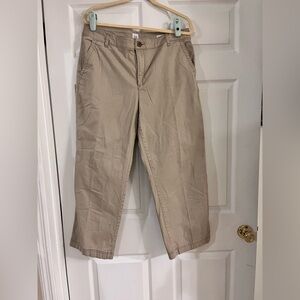 Gap girlfriend khaki chinos pants women’s‎ size 16 ankle length high rise